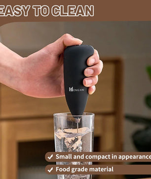 Electric Milk Frother Handheld Mixer – Portable Coffee Foamer and Egg Beater