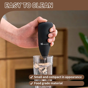 Electric Milk Frother Handheld Mixer – Portable Coffee Foamer and Egg Beater