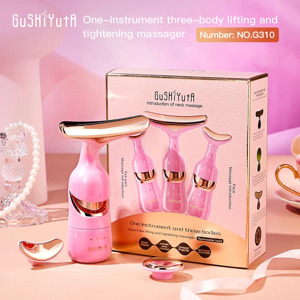 3 In 1 Facial Lifting Device Neck Facial Eye Massage Face Slimmer
