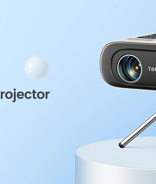 TOPTRO Mini Projector Full HD Support 1080P 16000 Lumens Auto Keystone WiFi Bluetooth Video Projector Portable Home Theater