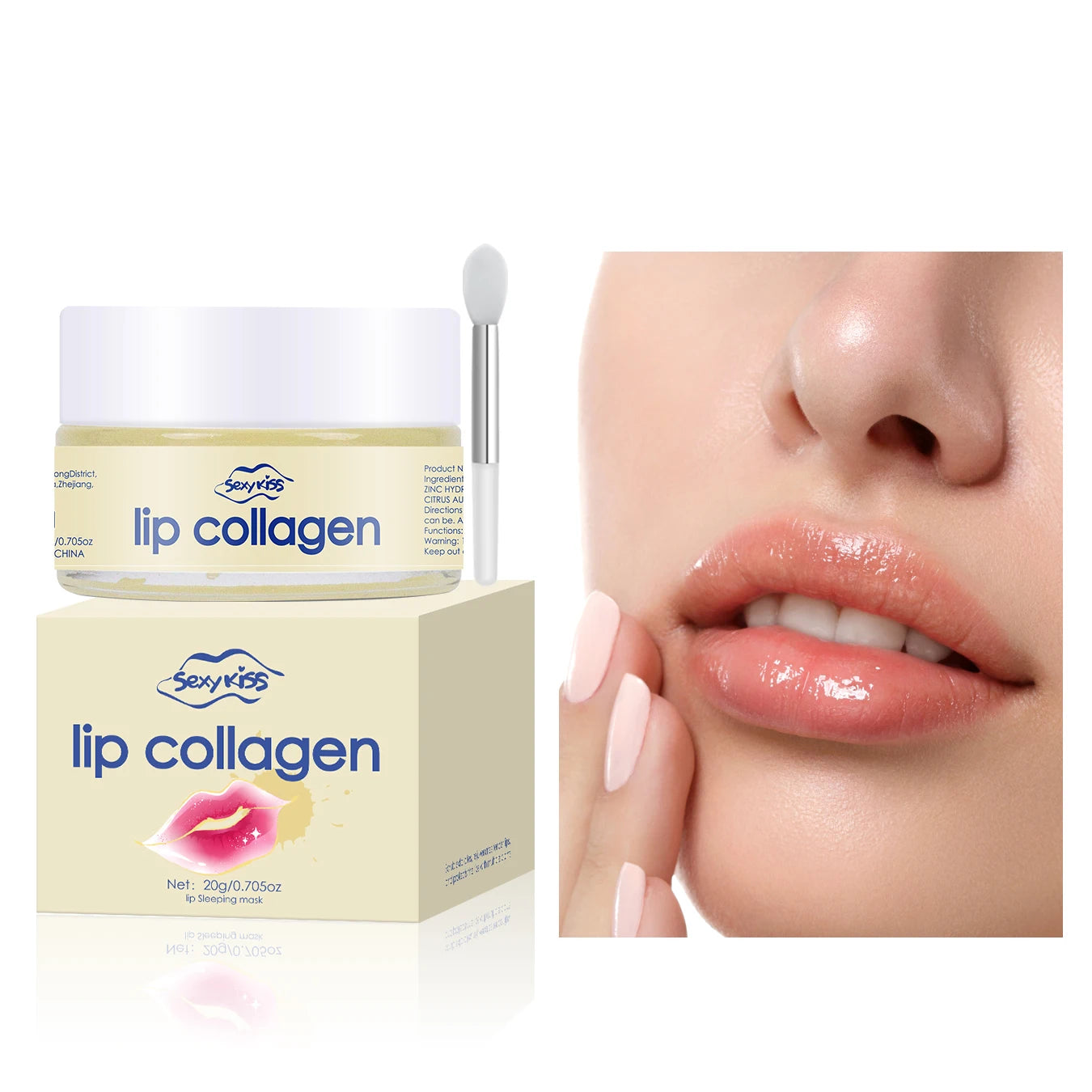 Hyaluronic acid collagen Sleep lip mask 20g deep hydration lasting moisturizing