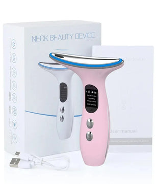 EMS Microcurrent Chin Lifting Face Neck Beauty Device LED Photon Firming Rejuvenation Anti Wrinkle Skin Care Facial Massager