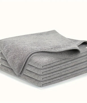 5/10/20pcs Kitchen Towel, Ultra-fine Fiber Light Gray Cleaning Cloth Set, Absorbent, Soft And Stain-removing Cloth