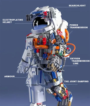 900PCS MOC Spaceman Astronaut Model Building Blocks Mechanical Exploring Adventure Assemble Bricks Puzzle Toy Christmas Gift Kid