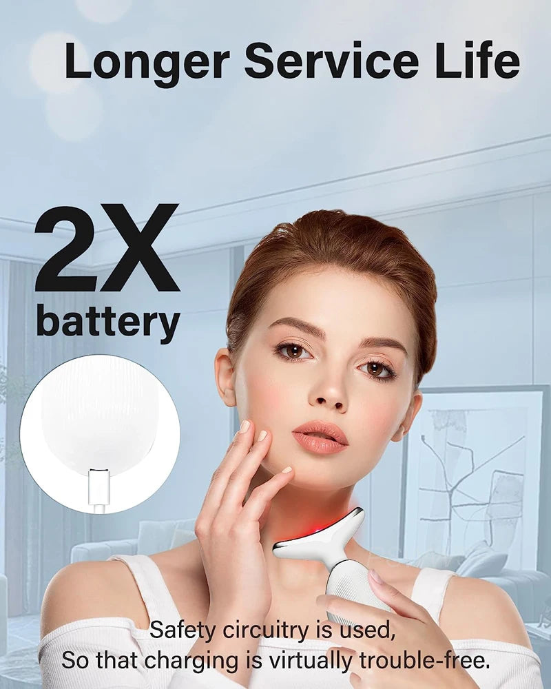 Dropshipping Facial Massager Neck Facial Beauty Device Lifting Tighten Skin Care Tool