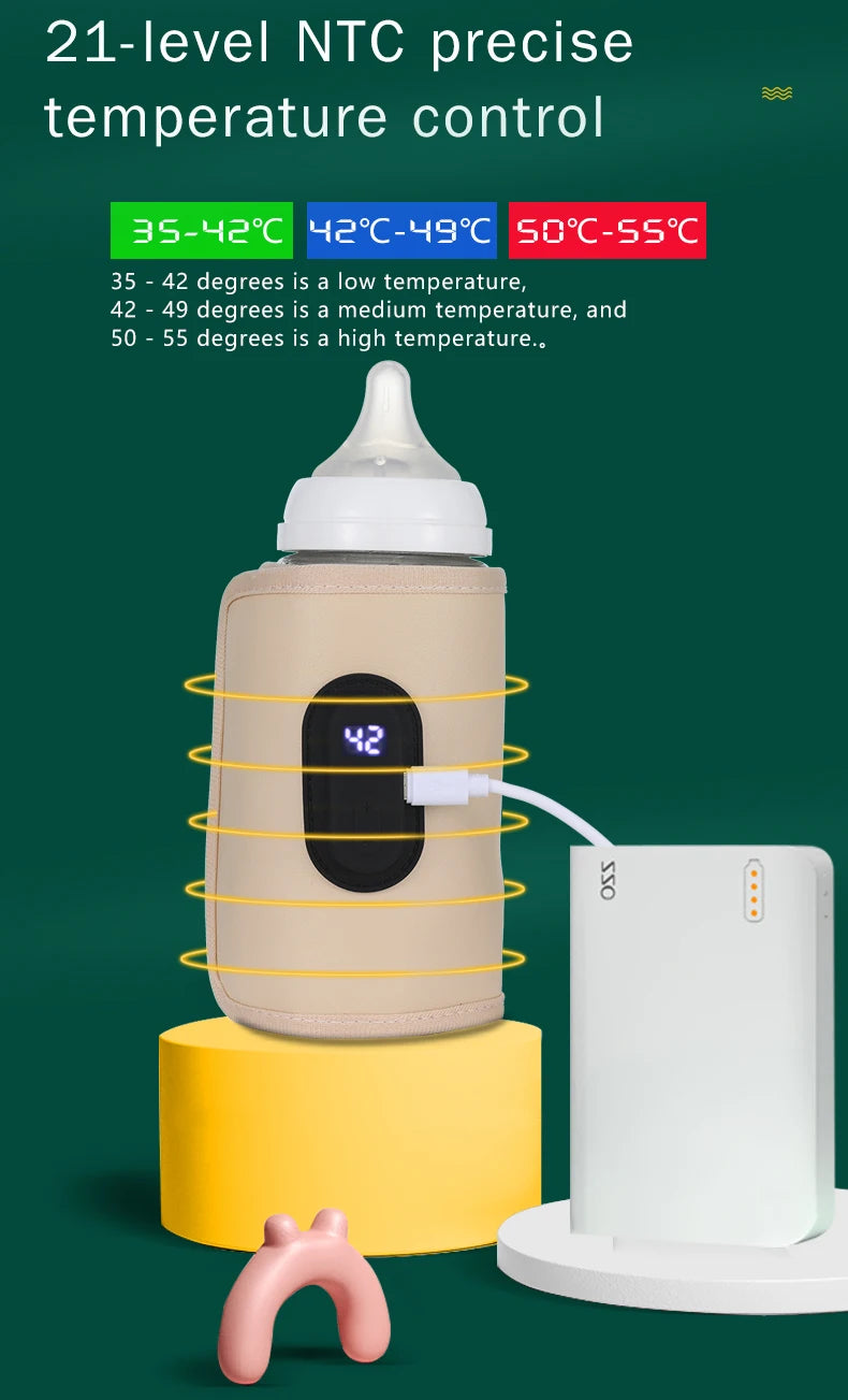 USB constant temperature heating bottle cup cover insulation artifact warm milk cover portable universal insulation cover for ou