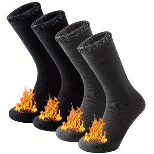 2-Pack Winter Thermal Socks for Men & Women