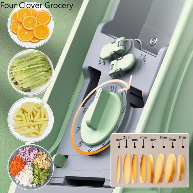 Adjustable Mandoline Slicer Stainless Steel Vegetable Slicer Julienne Safe Vegetable Dicer Onion Carrot Slicer