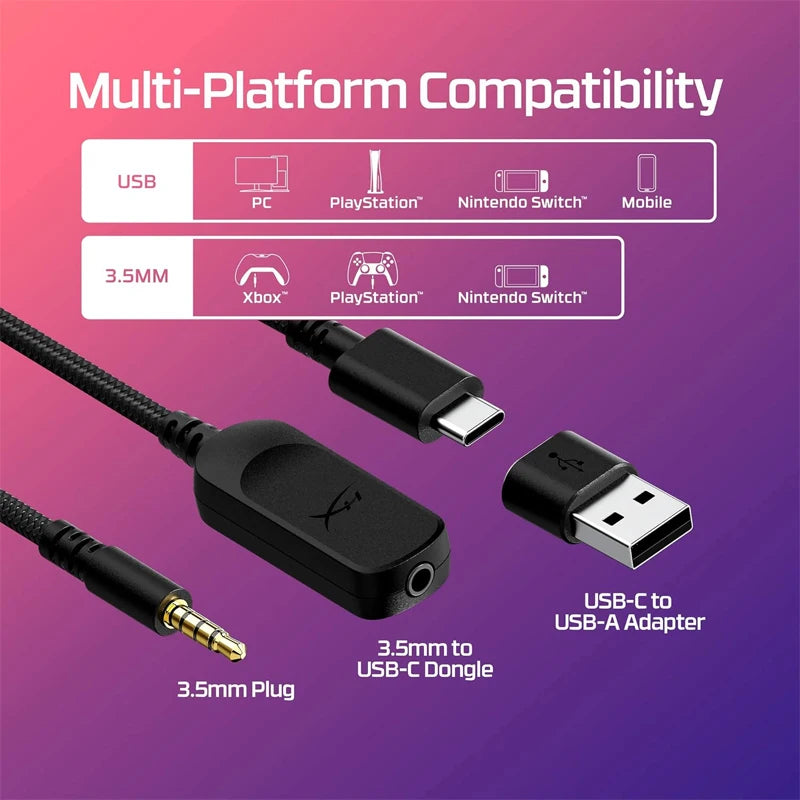 HyperX Cloud 3 III Wired Gaming Headset eSports Professional Head Mounted Headphone For PC PS4 PS5 Xbox Switch Accessories