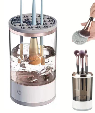 USB Plug Portable Electric Makeup Brush Cleaner with Rubber Makeup Machine Electric USB Quick Cleaner Cleaning Brush Collar Brus