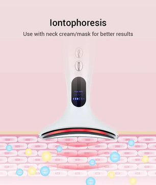 EMS Microcurrent Chin Lifting Face Neck Beauty Device LED Photon Firming Rejuvenation Anti Wrinkle Skin Care Facial Massager