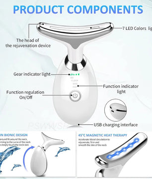 Dropshipping Facial Massager Neck Facial Beauty Device Lifting Tighten Skin Care Tool