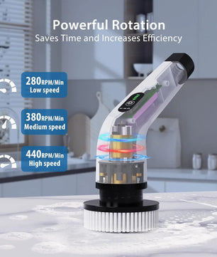 Cordless Spin Scrubber Electric Multipurpose Cleaning Brush for Kitchen Bathroom Toilet - Household Hair Brushes And Mops