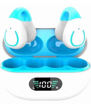 Wireless Bluetooth Earphones Earring HIFI Bass Music Headphones Ear Clip Sport TWS Earbuds Game Headset PK Ambie Sound Earcuffs