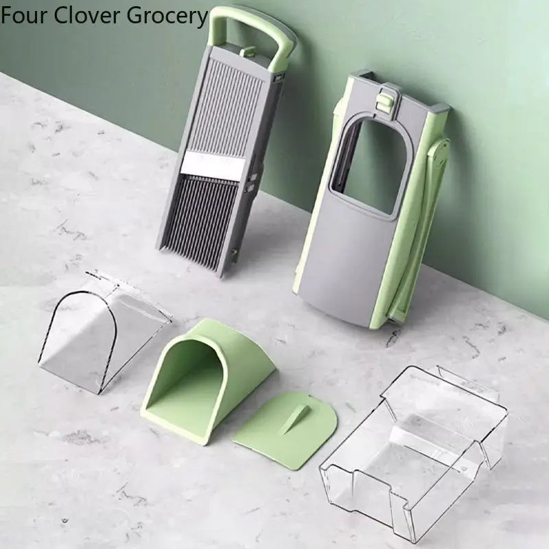 Adjustable Mandoline Slicer Stainless Steel Vegetable Slicer Julienne Safe Vegetable Dicer Onion Carrot Slicer