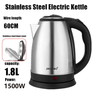 Best 1.8L 220V Stainless Steel Electric Kettle – Durable & Travel-Friendly