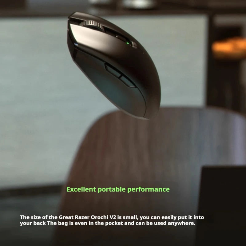 Razer Orochi V2 Wireless Bluetooth Mouse Lightweight 2 Wireless Modes 5g Mice Advanced 18k Dpi Optical Sensor Pc Gaming Mouse