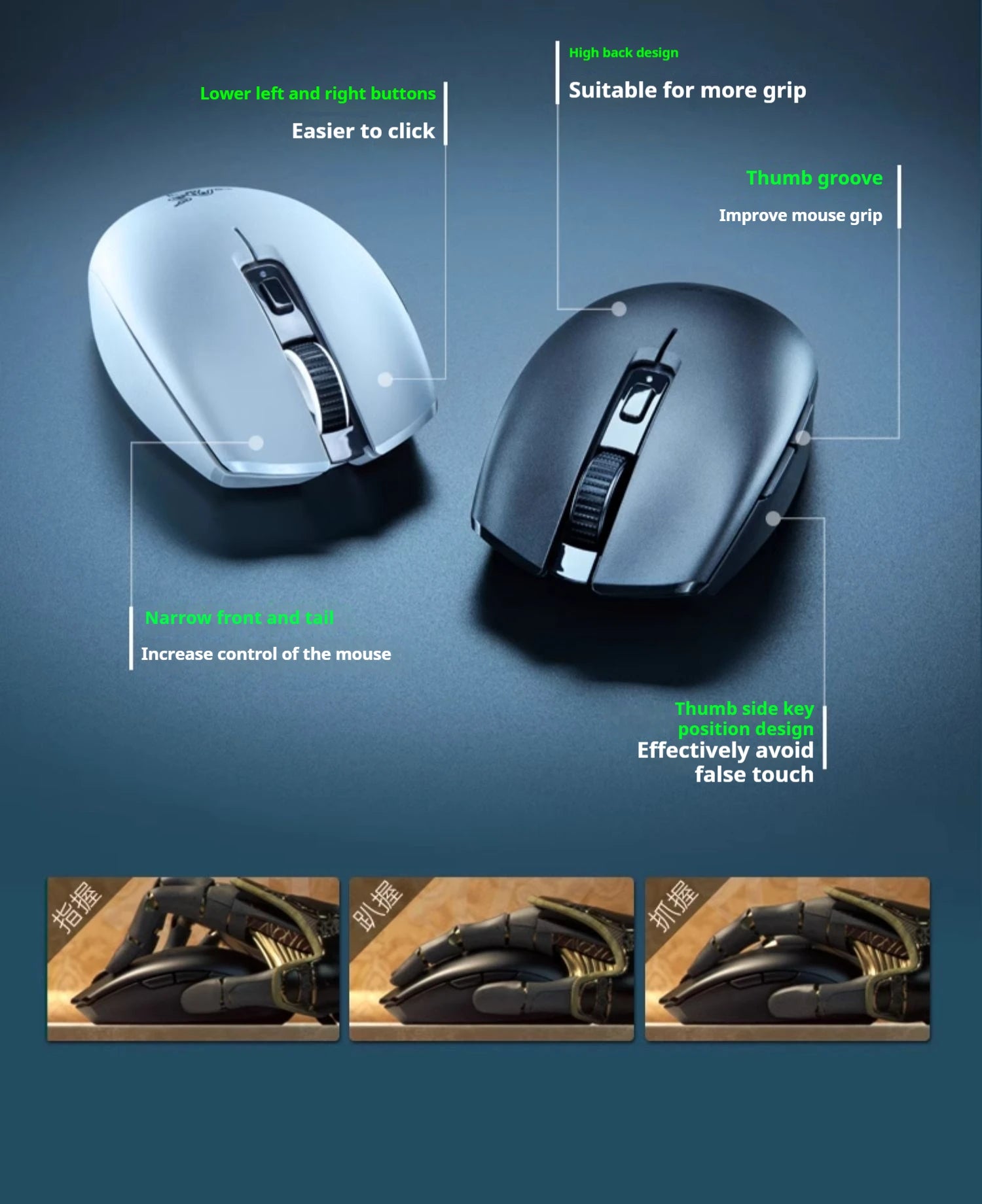 Razer Orochi V2 Wireless Bluetooth Mouse Lightweight 2 Wireless Modes 5g Mice Advanced 18k Dpi Optical Sensor Pc Gaming Mouse