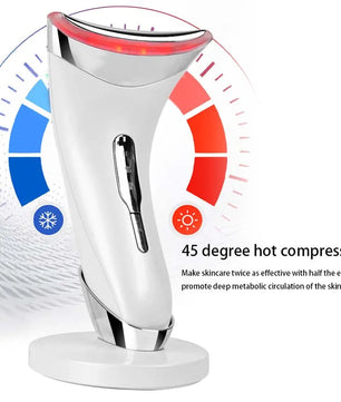 Facial And Neck Lifting Device 3 Colors Led Photon Therapy Skin Tighten Reduce Double Chin Anti Wrinkle Neck Face Beauty Device