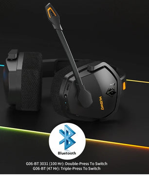 NUBWO G06 Dual Wireless Gaming Headset with Microphone for PS5, PS4, PC, Mobile, Switch, 2.4GHz Bluetooth 5.3 Gaming Headphones