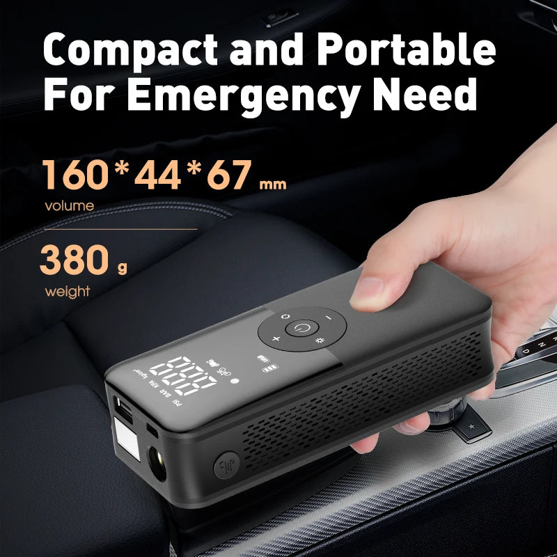 CARSUN Rechargeable Air Pump Tire Inflator Portable Compressor Digital Cordless Car Tyre