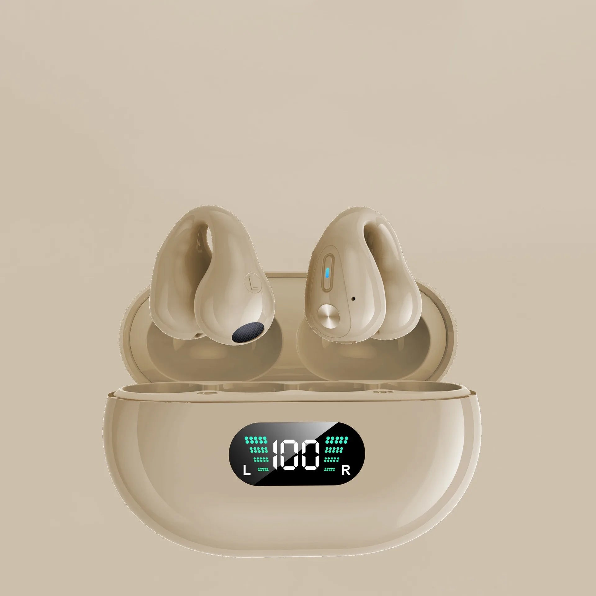 Q71 TWS Bone Conduction Bluetooth Earphones HiFi Stereo Ear Clip Earbud Sports Wireless Headphones Mini Noise Cancelling Headset