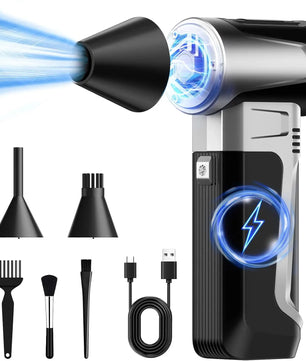 New 180000RPM Turbo Jet Fan Electric Dust Blower High Speed Brushless Motor 40m/s Wind 3 Speed Adjustable Handheld Violent Fan