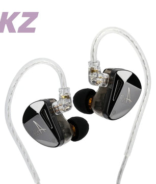 KZ AS10 PRO Earphones 5BA IEMs In-Ear Monitors HiFi Headphones Wired Earbuds with Silver-plated Cable for Audiophiles Musicians