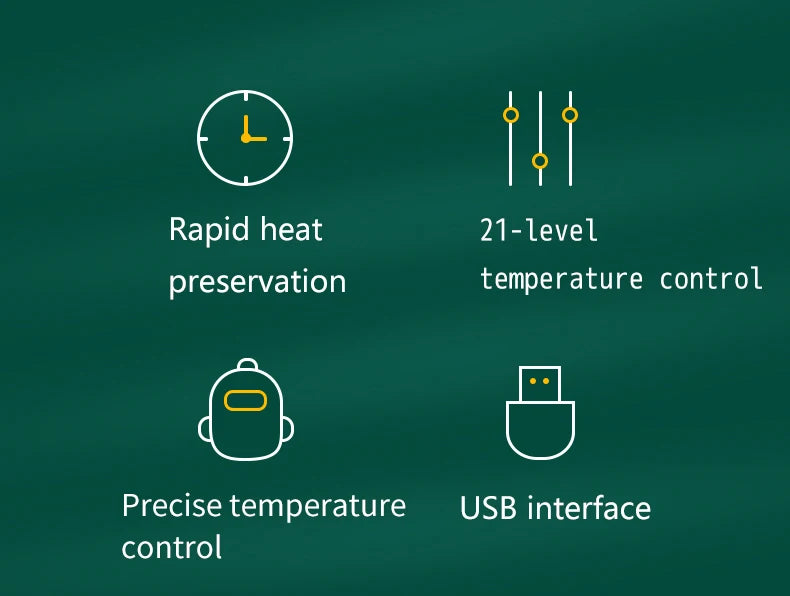 USB constant temperature heating bottle cup cover insulation artifact warm milk cover portable universal insulation cover for ou