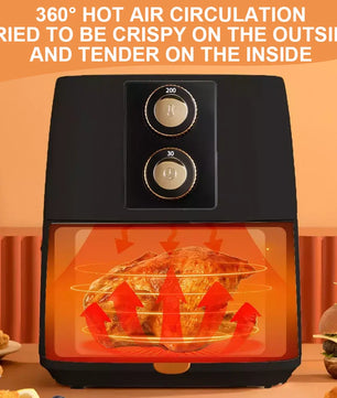 5L air fryer 1500W 220-240V Electric Fryer Air Fryer Home Oil-Free air fryer temperature adjustment 30 Minute Timer