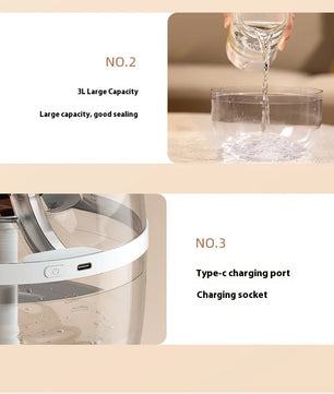 oil diffuser essential oils with Night Light room freshener 3L Purifier Diffuser USB Ultrasonic Cool Mist Sprayer
