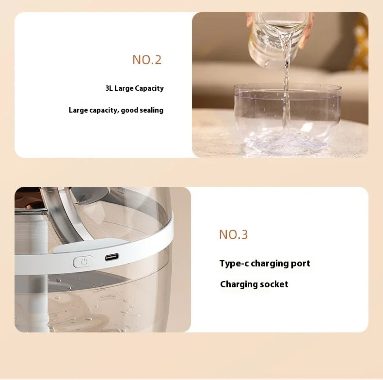oil diffuser essential oils with Night Light room freshener 3L Purifier Diffuser USB Ultrasonic Cool Mist Sprayer