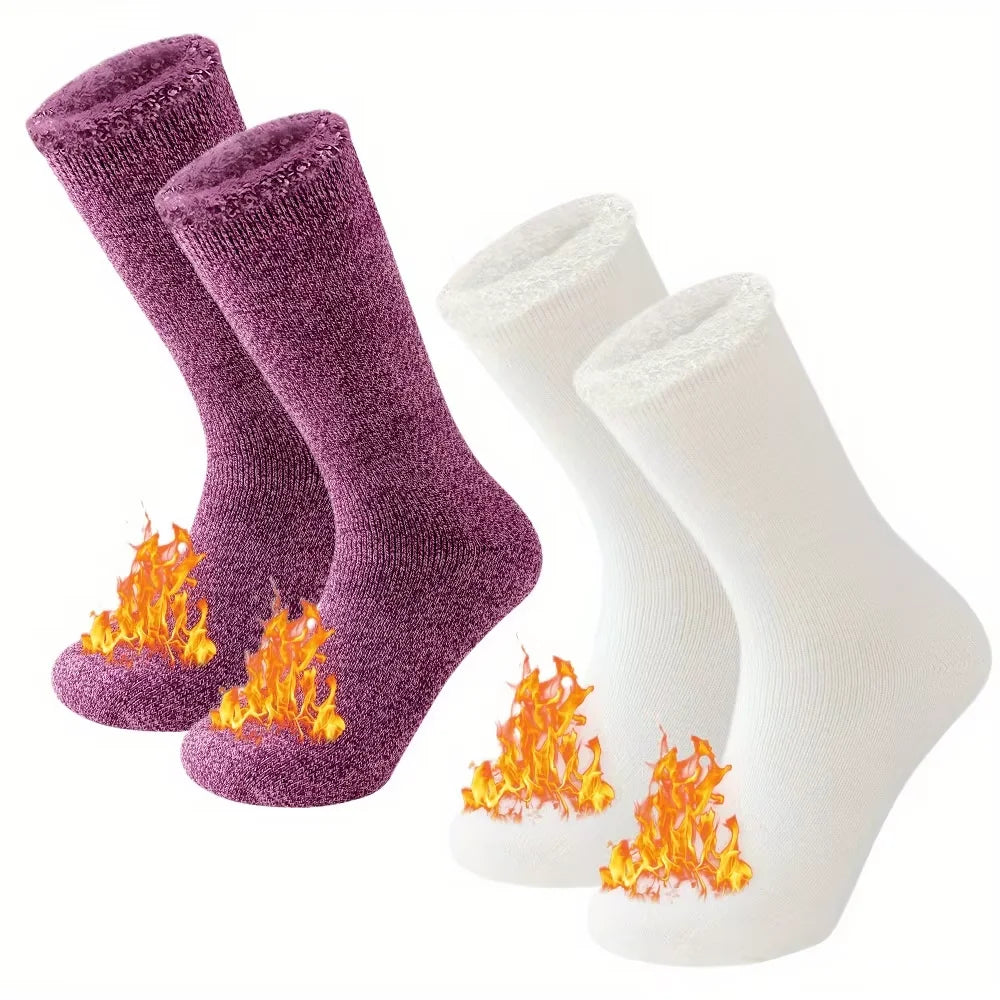 2-Pack Winter Thermal Socks for Men & Women