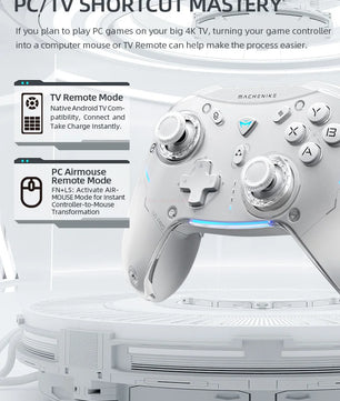 MACHENIKE G5 Pro Gaming Controller Three Mode Fps Wireless Game Pad Hall Trigger Joystick For Switch Pc Steam Gift