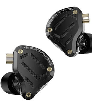 KZ ZS10 Pro 2 in Ear Metal Earphone HIFI Bass Earbud 4-Level Tuning Switch Headphone 2PIN Cable ZS10PRO2 ZSNPRO AS16PRO