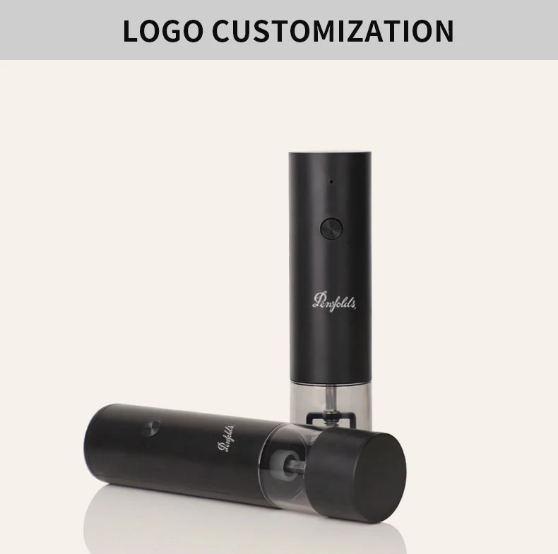 New Rechargeable Electric Salt and Pepper Grinder Adjustable Coarseness Large Capacity Auto Spices Grinders Kitchen Cooking Tool