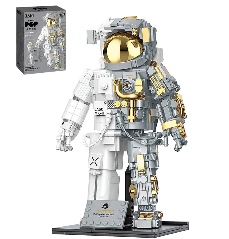 900PCS MOC Spaceman Astronaut Model Building Blocks Mechanical Exploring Adventure Assemble Bricks Puzzle Toy Christmas Gift Kid