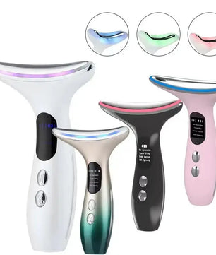 EMS Microcurrent Chin Lifting Face Neck Beauty Device LED Photon Firming Rejuvenation Anti Wrinkle Skin Care Facial Massager