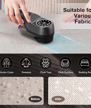 Fabric Shaver, Electric Lint Remover for Clothes Furniture, Rechargeable Lint Shaver with 2 Speeds 3 Replaceable Blades