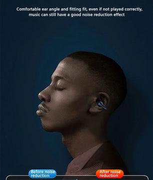 Wireless Bluetooth Earphones Earring HIFI Bass Music Headphones Ear Clip Sport TWS Earbuds Game Headset PK Ambie Sound Earcuffs