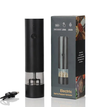 New Rechargeable Electric Salt and Pepper Grinder Adjustable Coarseness Large Capacity Auto Spices Grinders Kitchen Cooking Tool